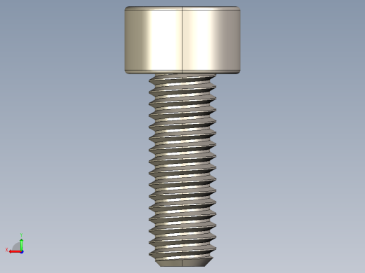 Screw_DIN_912_M3.5x10F_A2.STEP公制内六角螺钉后视缩略图