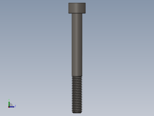 Screw_DIN_912_M8x75_A2.SLDPRT公制内六角螺钉左视缩略图