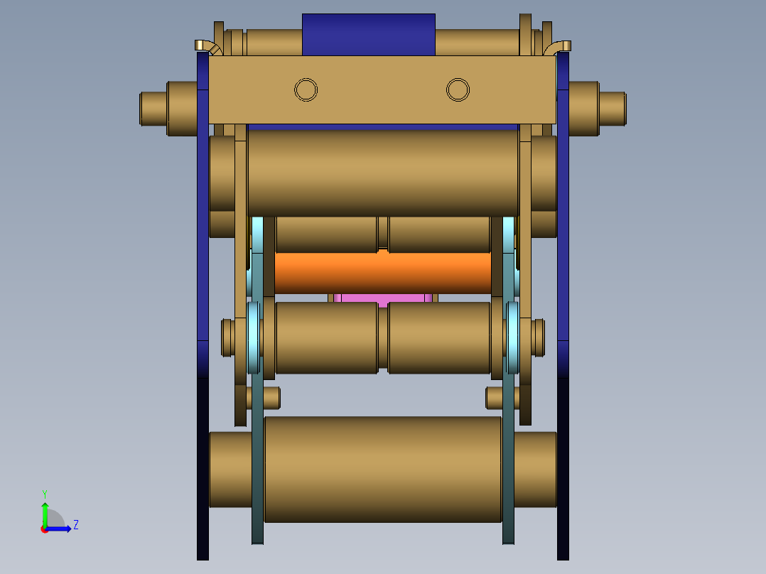 加大机芯封胶器左视图