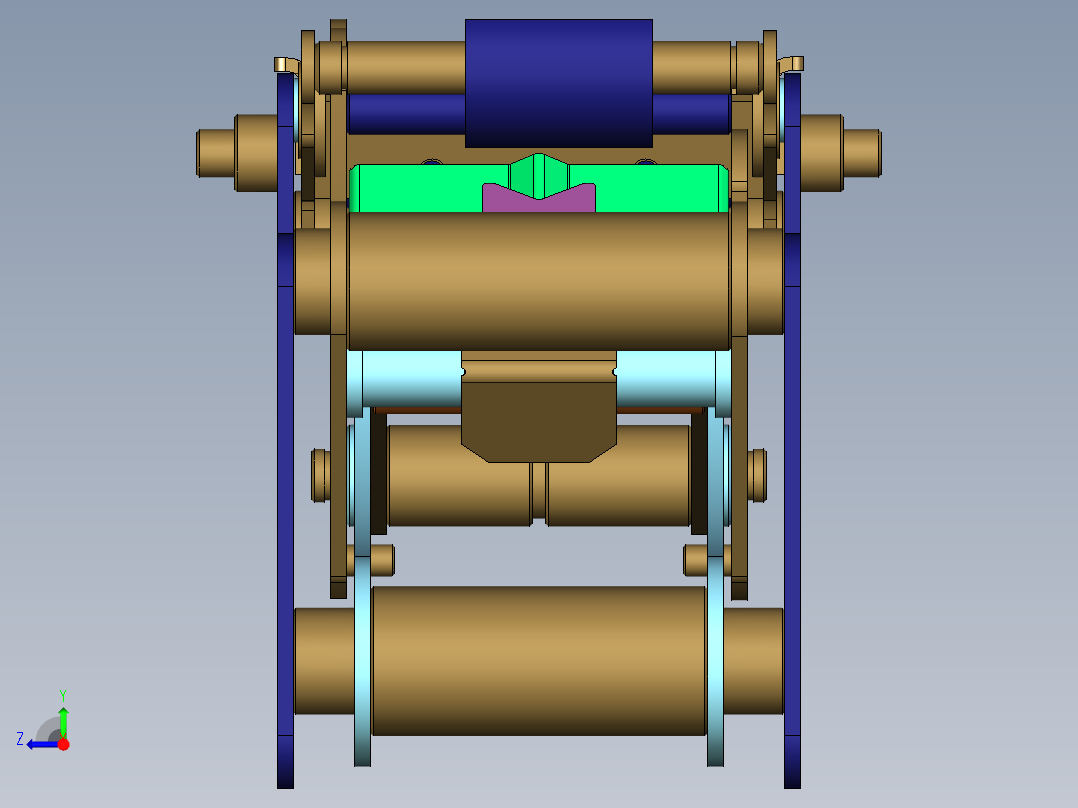 加大机芯封胶器右视图