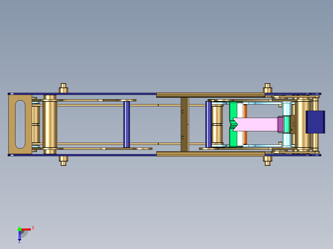 加大机芯封胶器俯视图