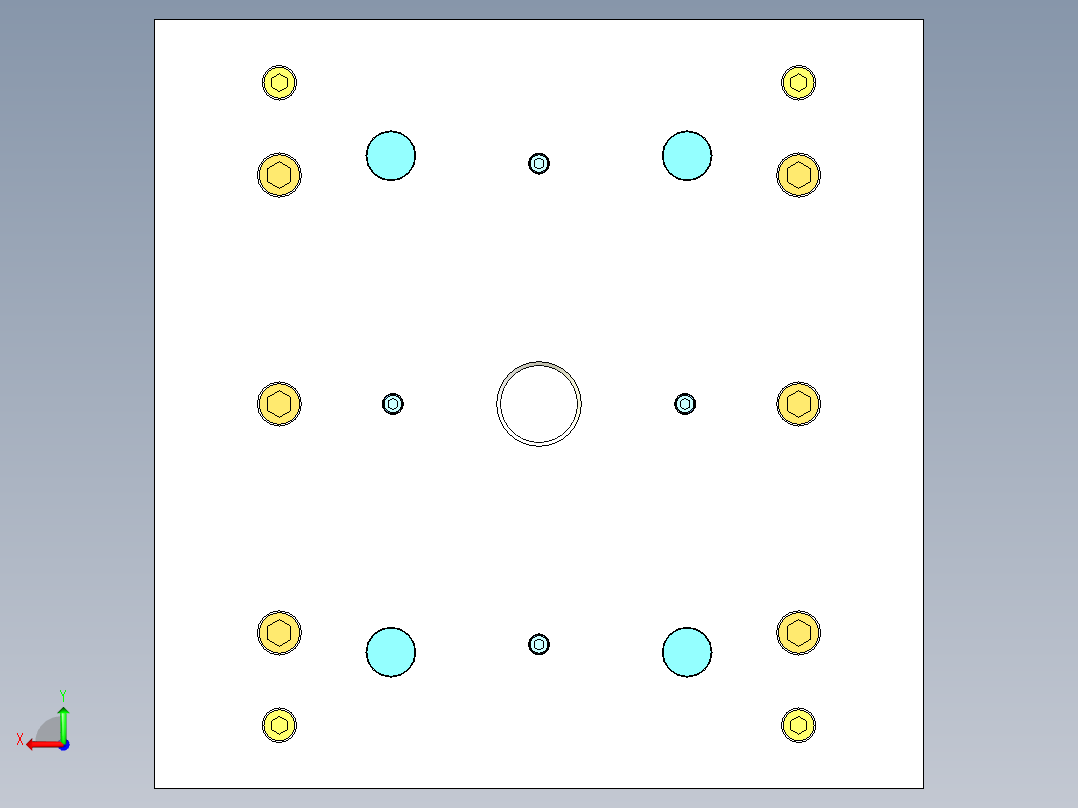 基于ug的电话听筒上壳的注塑模具设计后视图