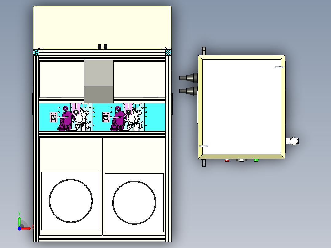 汽车雨刮器电机性能测试机 非标自动化设备前视图