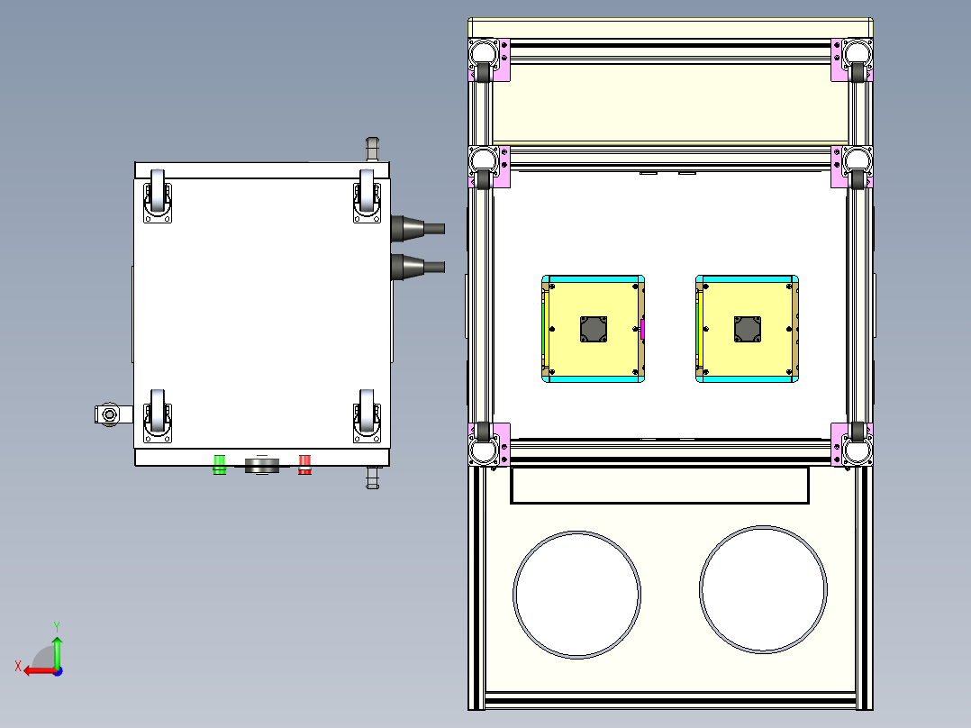 汽车雨刮器电机性能测试机 非标自动化设备后视图