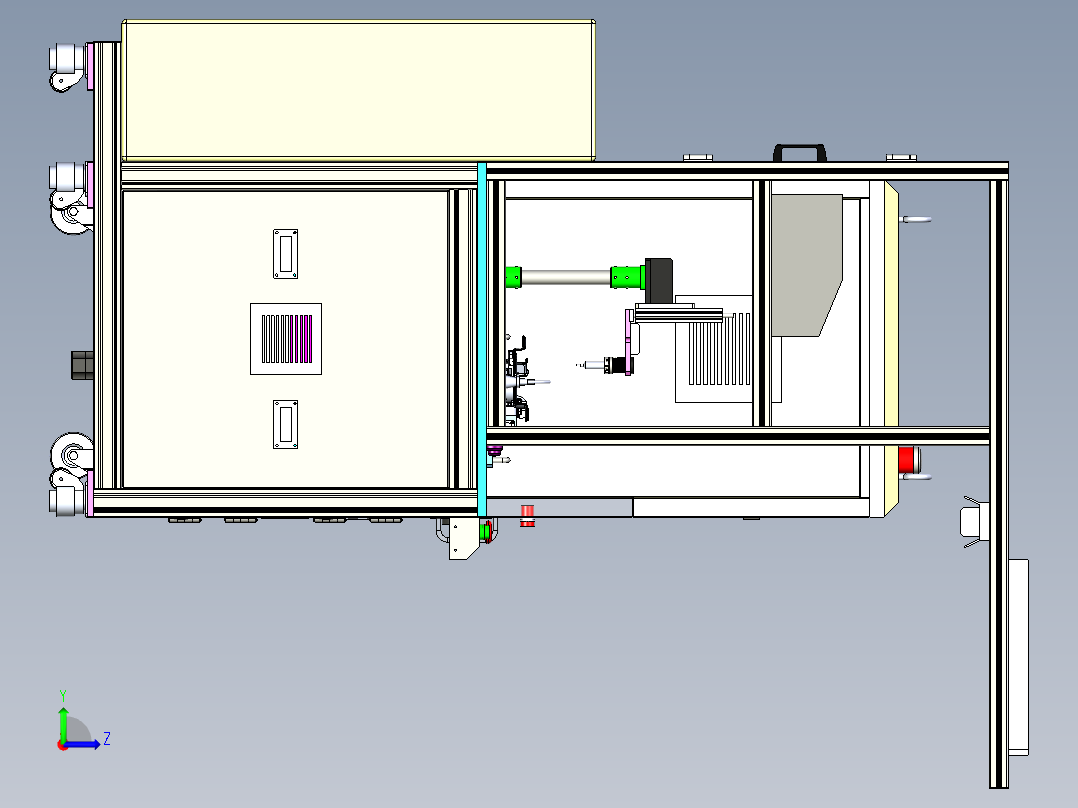 汽车雨刮器电机性能测试机 非标自动化设备左视图