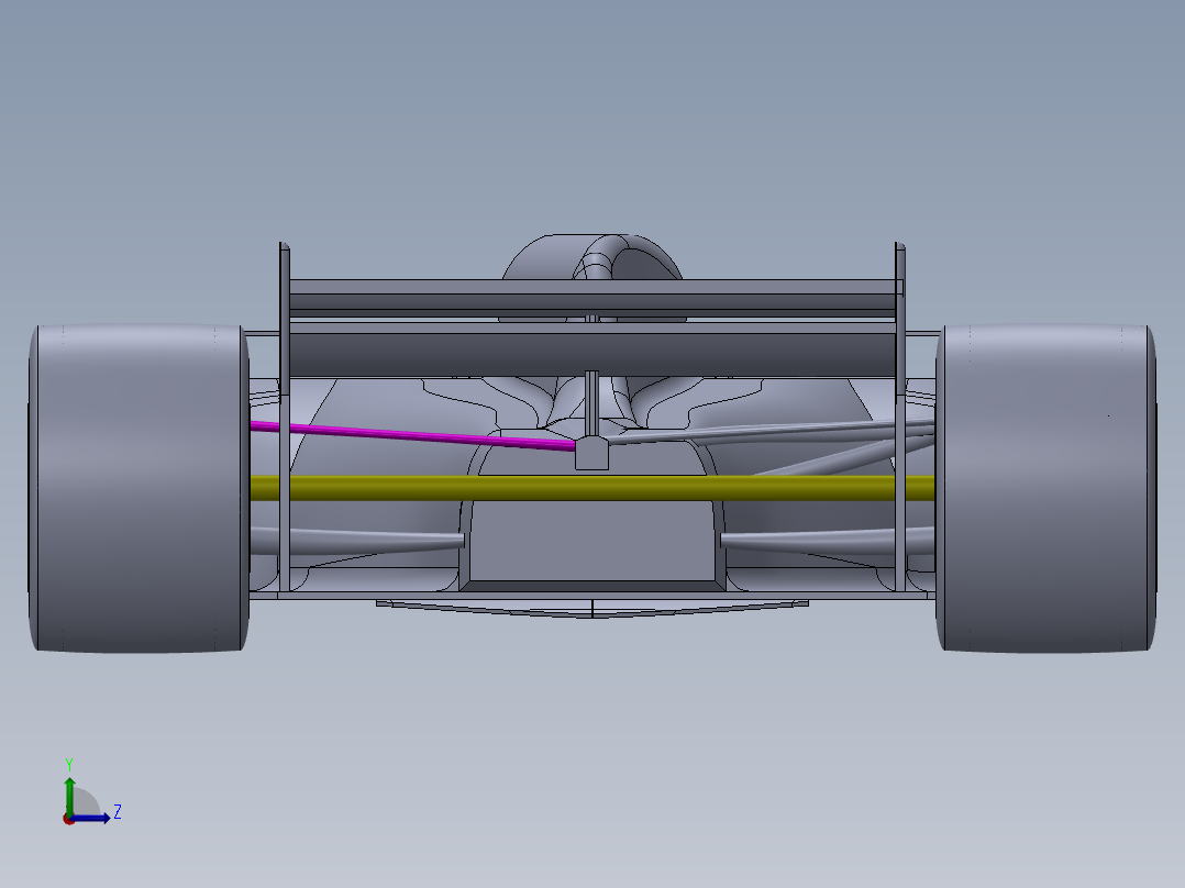 A2004339-F1赛车模型左视图