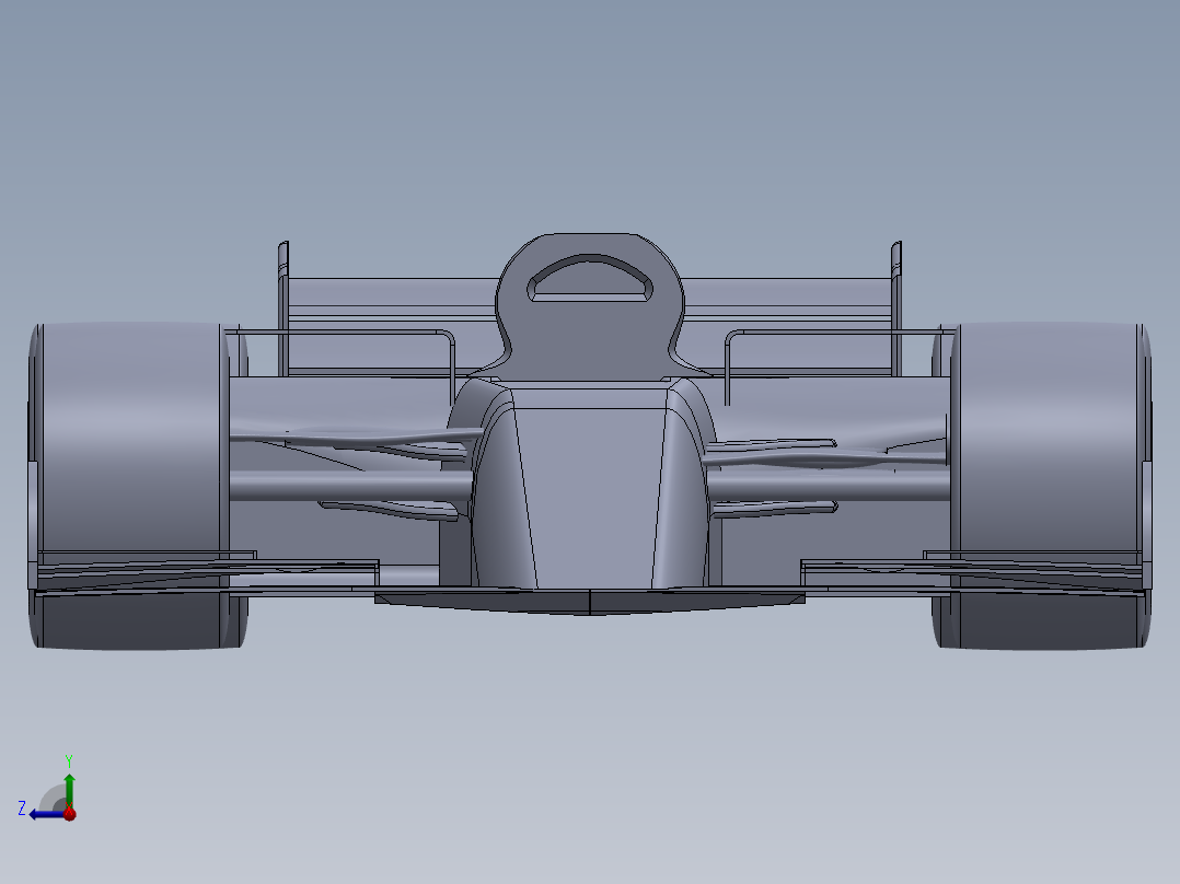 A2004339-F1赛车模型右视图