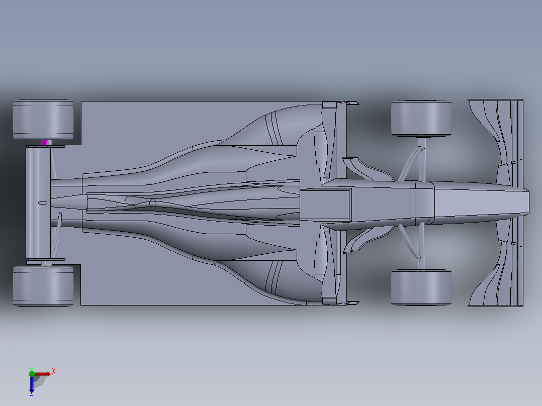 A2004339-F1赛车模型俯视图