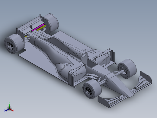 A2004339-F1赛车模型正等轴测缩略图