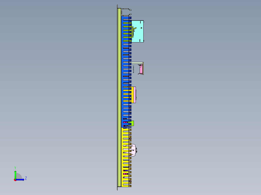 生产工艺品的工业烤箱左视图