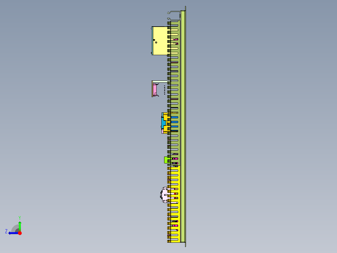 生产工艺品的工业烤箱右视图