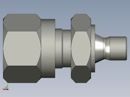 卡套式油管接头M6接4管后视缩略图