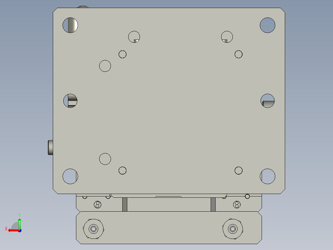 20090102-4100-X1产品上料支撑机构后视图