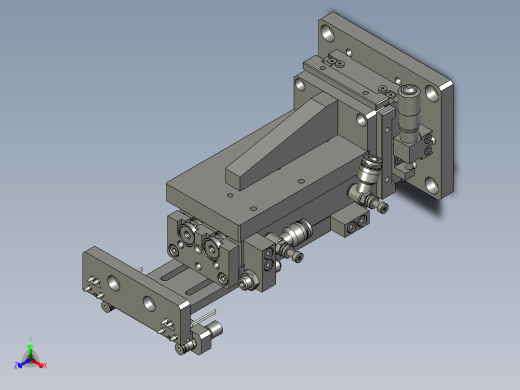 20090102-4100-X1产品上料支撑机构正等轴测缩略图