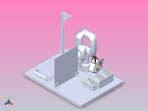 小型垃圾分拣系统正等轴测缩略图