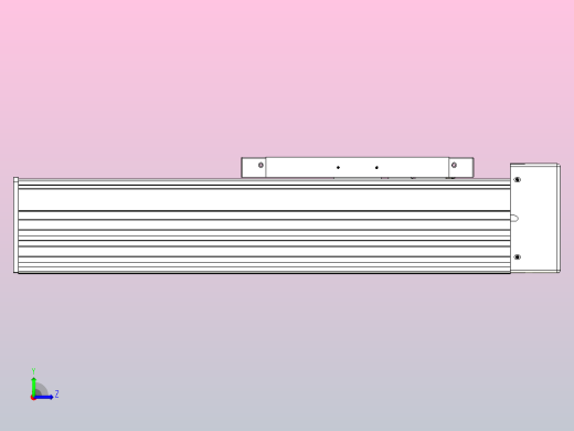 滚珠丝杠直线轴带导轨全封闭TPA-HCR-202D-2510C-L200-MR-C-P75-N3左视缩略图