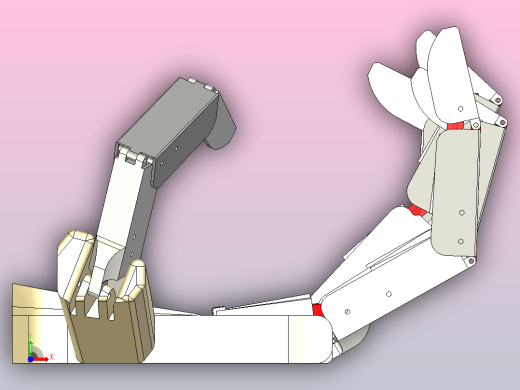 大型机械手原型。前视缩略图