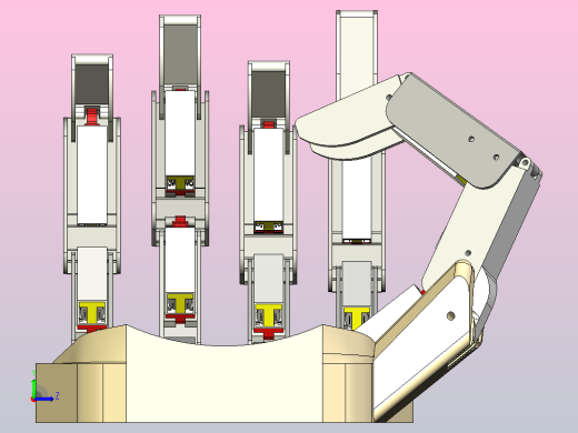 大型机械手原型。左视缩略图