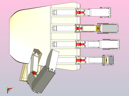 大型机械手原型。俯视缩略图