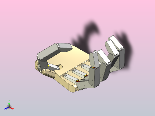 大型机械手原型。正等轴测缩略图