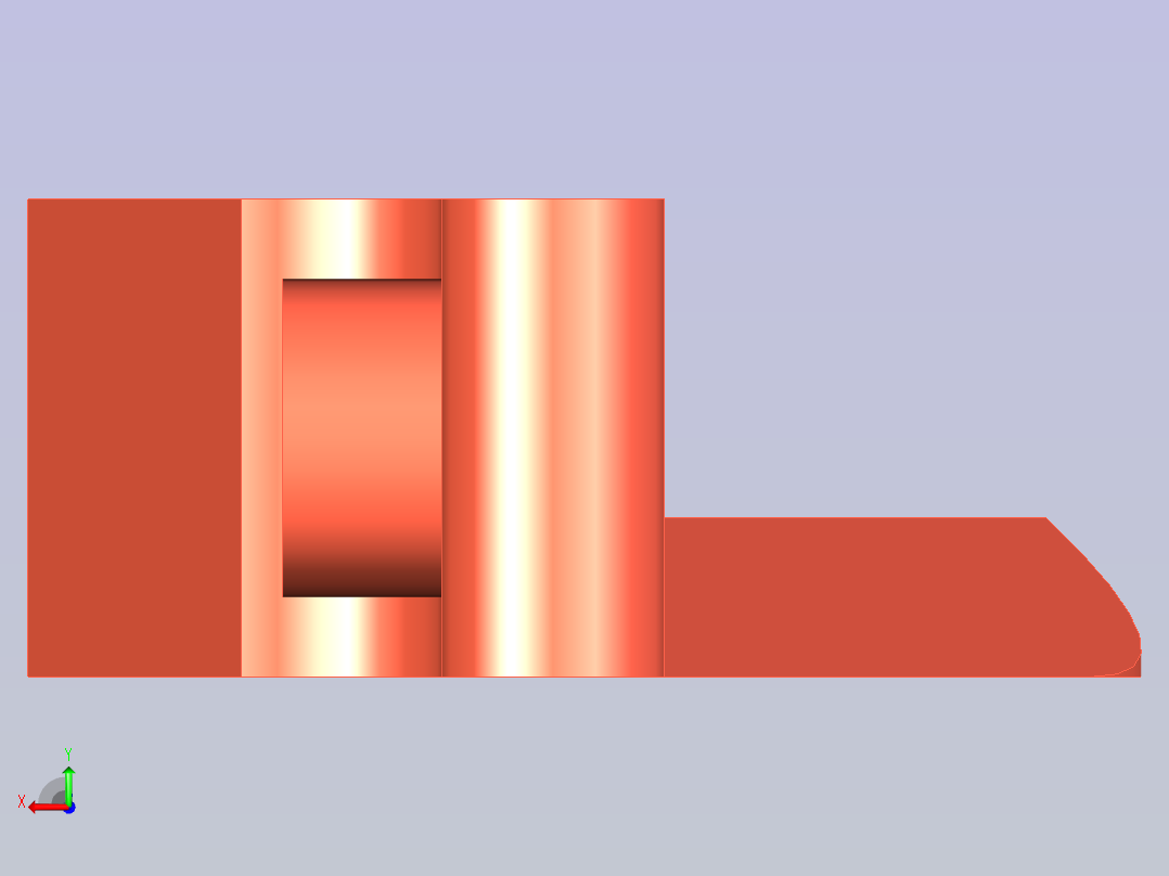 3D CAD 基础练习后视图