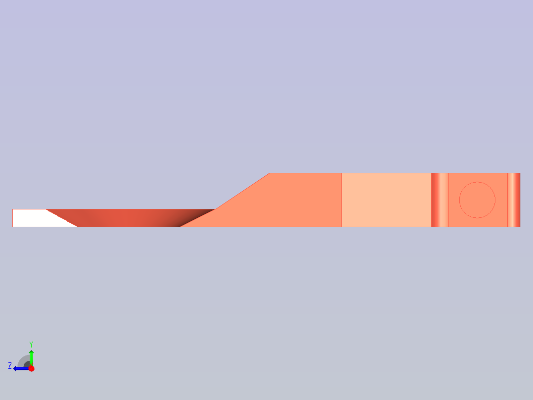 3D CAD 基础练习右视图
