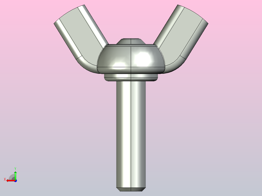 DIN 316翼形螺钉后视图