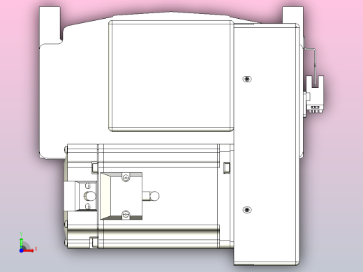 皮带直线轴半封闭可选导轨TPA-HNB-202D-140-L1350-RP-Y-P75-N3前视缩略图
