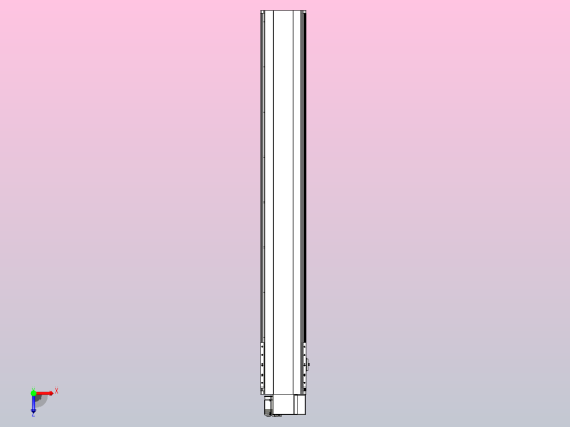 皮带直线轴半封闭可选导轨TPA-HNB-202D-140-L1350-RP-Y-P75-N3俯视缩略图