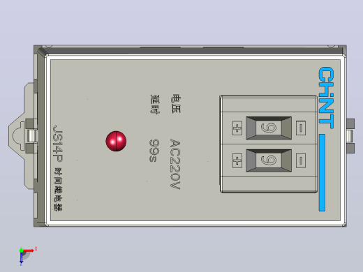 JS14P时间继电器三维模型202203俯视缩略图
