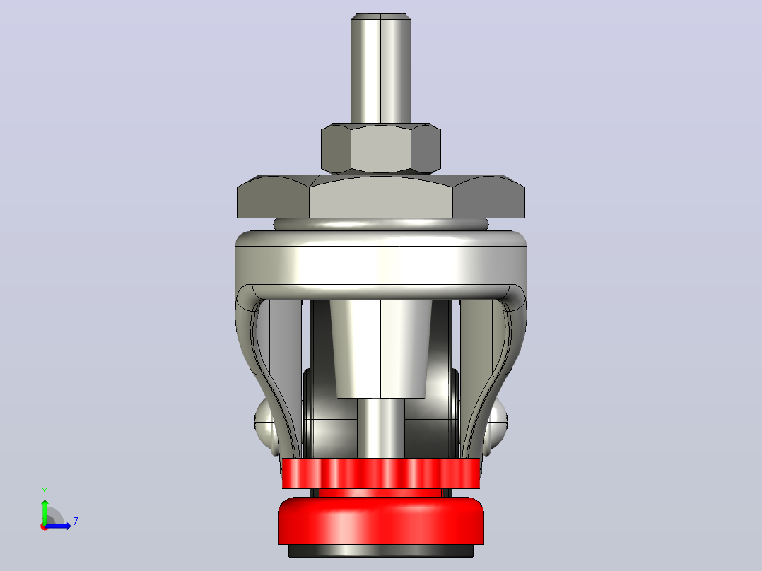 SX ESSENTRA-200s医疗设备d50mm组合支架福马轮左视图