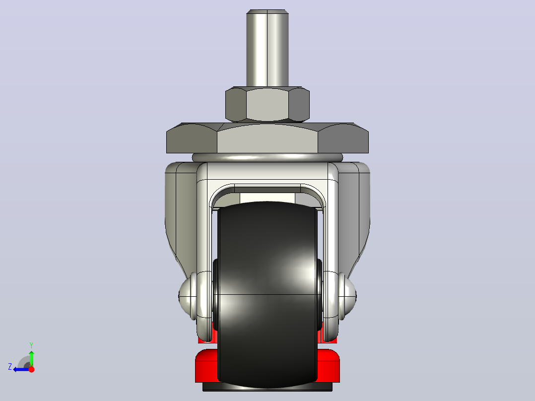 SX ESSENTRA-200s医疗设备d50mm组合支架福马轮右视图