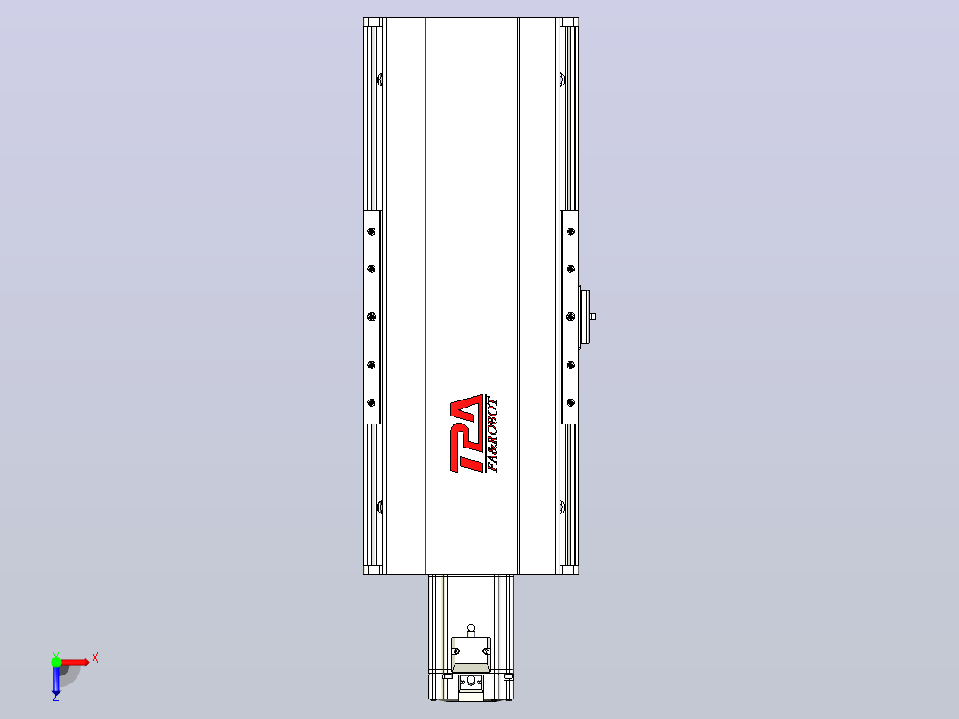 日规模组半封闭丝杆TPA-HNR-202D-2510C-L100-M-C-P75-N3俯视图