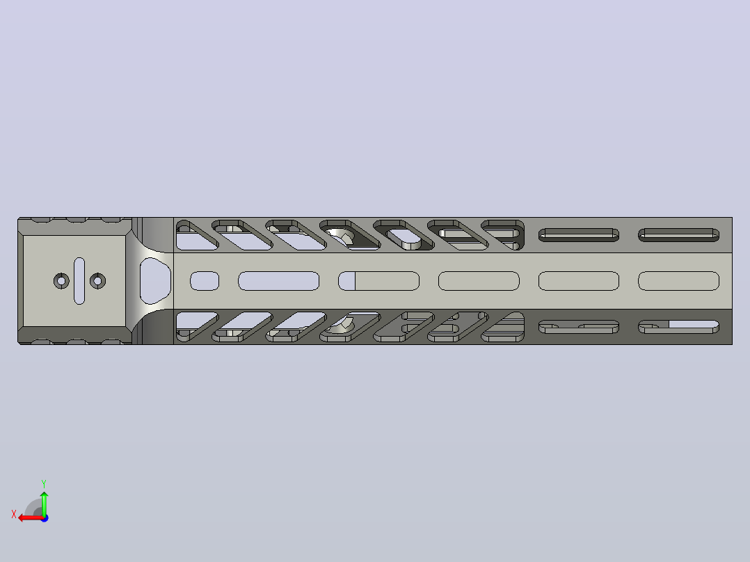 SIG-XM7建模模型后视图