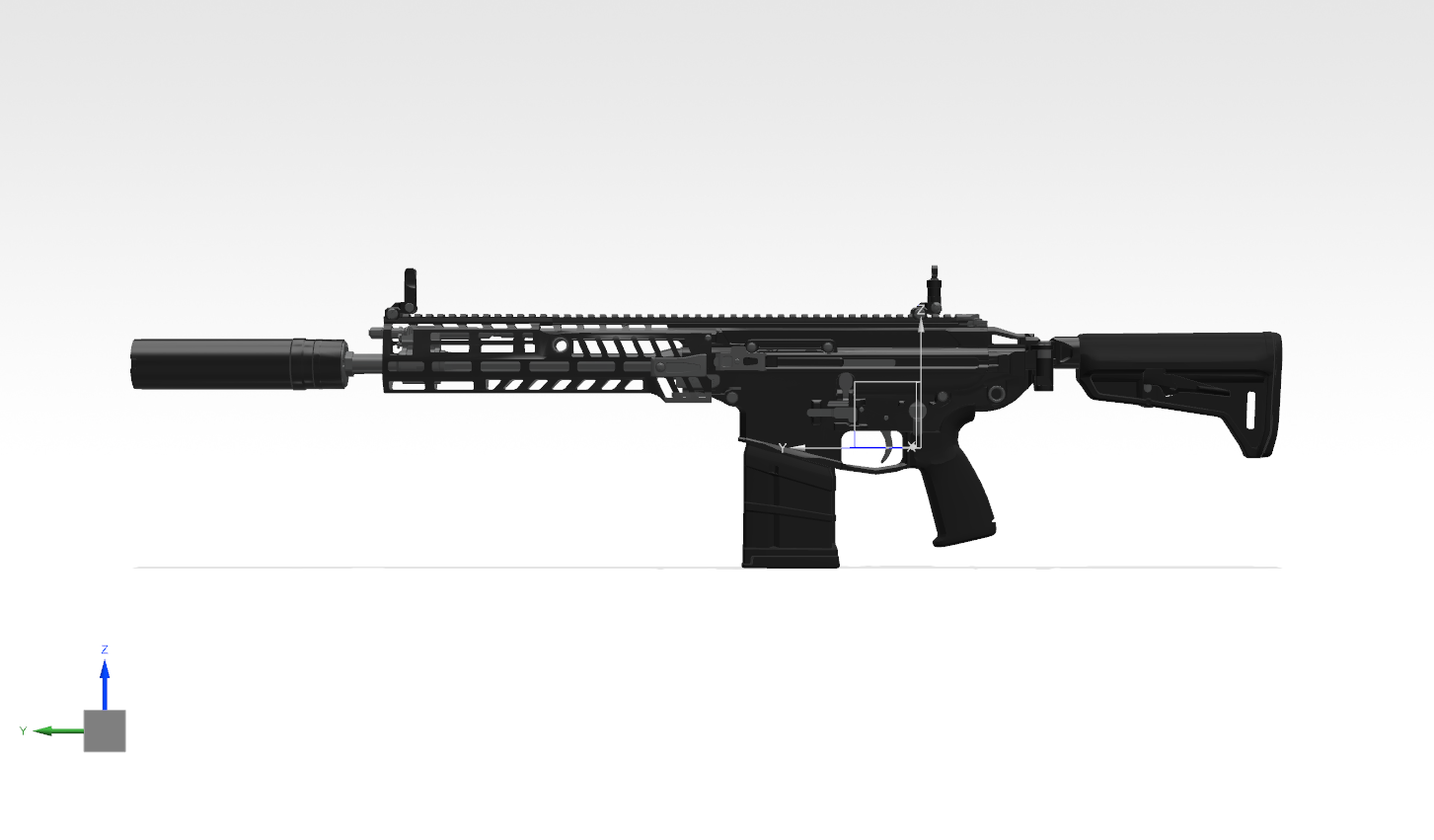 SIG-XM7建模模型