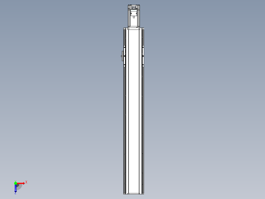 日规模组半封闭丝杆TPA-HNR-105D-1610C-L600-M-C-P40-N3俯视图