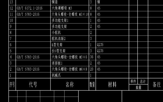仿人肩机械臂CAD缩略图