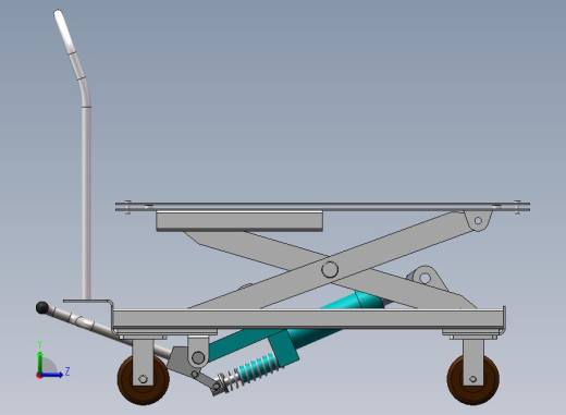 A53-液压式单剪叉升降机左视缩略图
