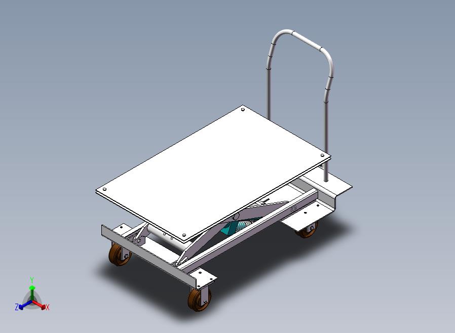 A53-液压式单剪叉升降机正等轴测图
