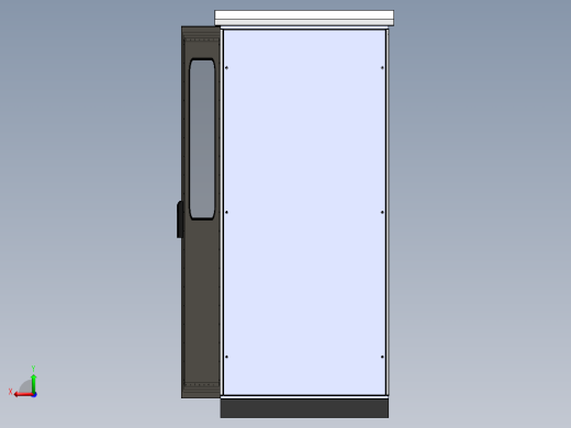 仿威图电控柜 3D图 机械钣金设计素材3D模型文件资料后视缩略图