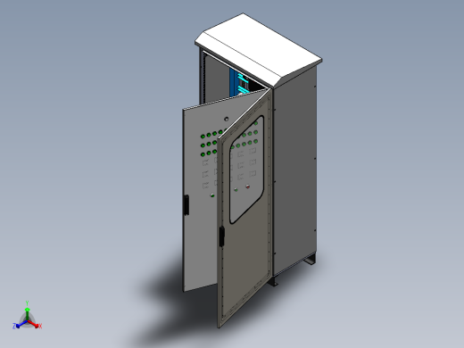 仿威图电控柜 3D图 机械钣金设计素材3D模型文件资料正等轴测缩略图