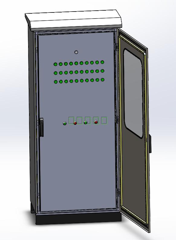 仿威图电控柜 3D图 机械钣金设计素材3D模型文件资料