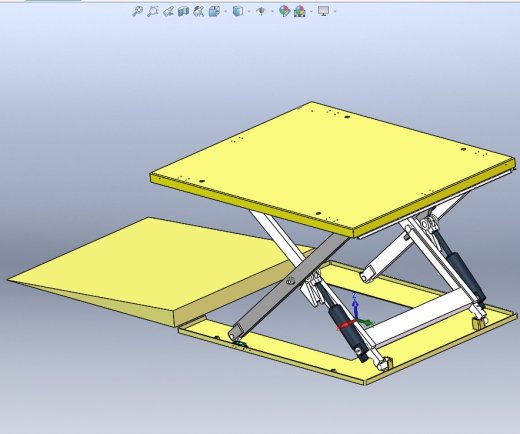 超低液压升降台 3D图纸 机械设计3D模型参考资料素材缩略图