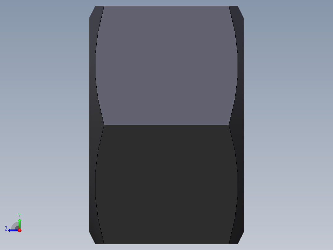 国标螺母M6-M30右视图