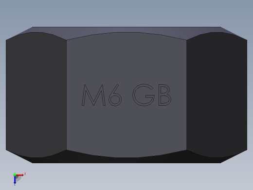 国标螺母M6-M30俯视缩略图