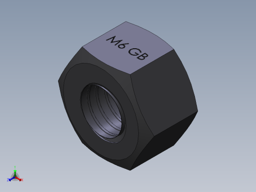 国标螺母M6-M30正等轴测缩略图