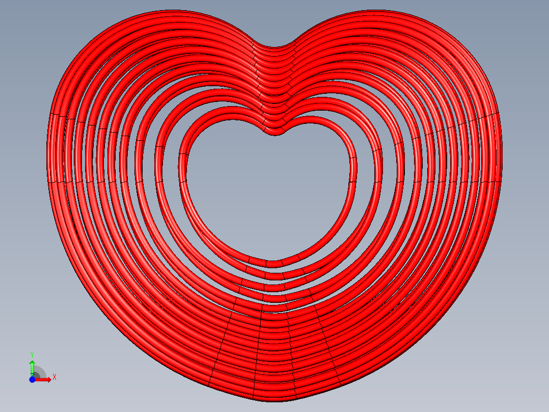 catia画的爱心前视图