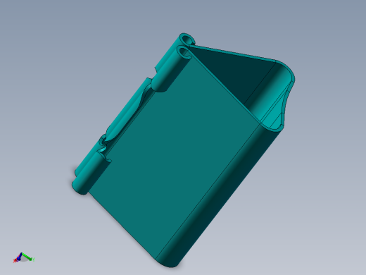 夹子三维模型用钣金工具做的