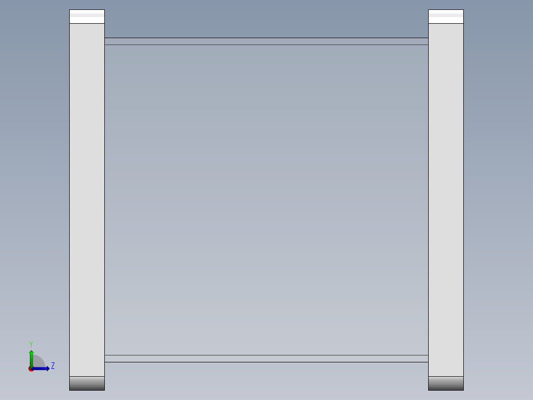 创新模型鱼缸左视图