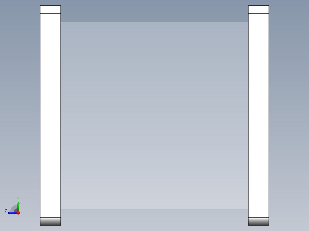 创新模型鱼缸右视图